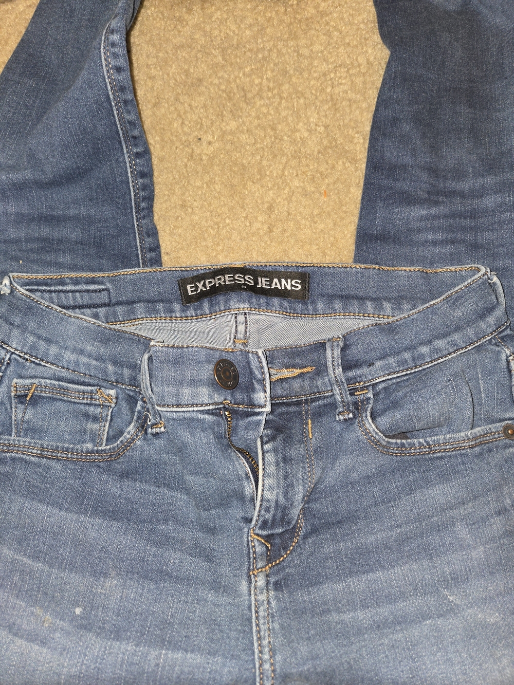 Express Women's Blue Denim Jeggings